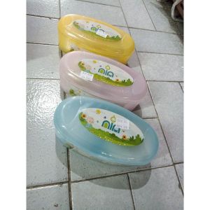 KOTAK BEDAK BAYI + FREE POK2 BEDAK 2PCS / TEMPAT BEDAK BAYI ANTI PECAH TEBAL