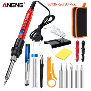 ANENG | ANENG SL106 60W Soldering Irons Kit Adjustable Temperature  constant temperature display Welding Solder Station Repair Tools