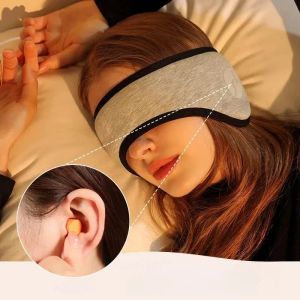 Sleep Blackout Eye Mask With Earplugs Super Sound Insulation And Light Isolation Dormitory Noise Prevention For Men Women New