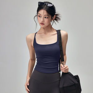 Fitness Girls Yoga Vest with Chest Pad Beautiful Back Sports Bra Top No Sleeve Quick Dry Pilates Top New Arrival Summer 2025