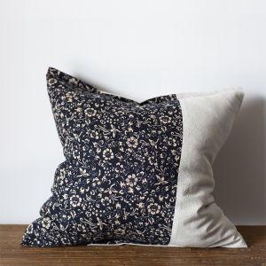 Áo Gối Vải Lanh Cotton Họa Tiết Hoa Nhỏ Phong Cách Cổ Điển Có Thể Tháo Rời Có Đệm Bên Trong Thiết Kế Nghệ Thuật Dùng Trong Nhà Phong Cách Dân Tộc