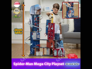 【Ready Stock SG🇸🇬】Marvel Spider-Man Mega City Playset 1.16m★Huge Marvel Superhero Tower🔥Action Figure Not Included‼️Perfect Gift for Boys 🎁 Fast Delivery 🚀Christmas/Birthday Presents✅