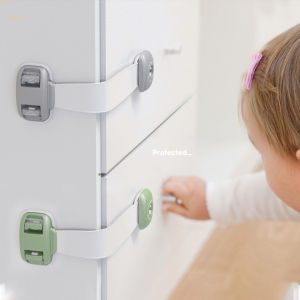 Veevio สายรัดตู้ ตัวล็อคลิ้นชัก ที่ล็อคกันเด็กเปิดประตู  ราคา ต่อ 1 ชิ้น child safety lock