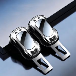 Aitemay 2Pcs Universal Car Seat Belt Clip Extender - Safety Buckle Lock Plug Thick Insert for Easy Installation Enhanced Comfort & Safety Belt Extension for Tesla Porsche Models