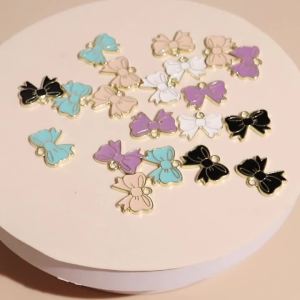 10pcs Cute Girls Sweet Perfume Lollipop Crown Bowknot Highheels Castle Charms Pendants for Earrings Bracelets DIY Jewelry Making