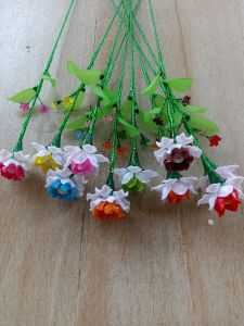 3pcs mawar hias akrilik kombinasi harga untuk 3 tangkai
