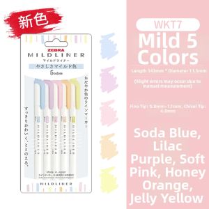 Zebra | Dual-tip Highlighter Marking Pen Coral Pink