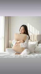 Washable Tumble-Dryable Hugneck Silicone Cervical Pillow | Ergonomic Neck Support for Turtle Neck Straight Neck & Cervical Discomfort | Adjustable Height | Gray