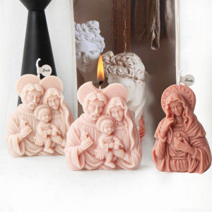 Small Size Jesus Family Candle Silicone Mold Religion Virgin Mary Statue Aroma Gypsum Mold DIY Catholic Holy Home Decoration Silicone To Make Mold Baking Silicone Cake Mold - Lazada
