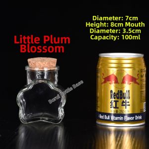 Transparent Ocean Bottle DIY Lucky Star Wood Stopper Glass Bottle Drifting Bottle Rainbow Bottle Wish Bottle Starry Sky Material
