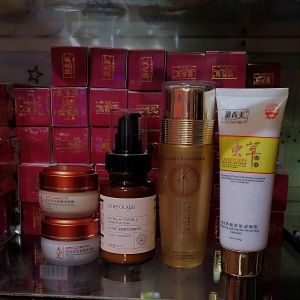 YU CHUN MEI 5IN1 UNTUK FLEK SUPER TEBALSIANGMLM GANOSERUMRETINOL 120MLTONER GOLDSABUN YCM ORI