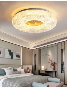 Modern Minimalist Ceiling Light for Dining Room Bedroom Balcony Hallway LED Lampshade round Shape Smart Control Acrylic Material