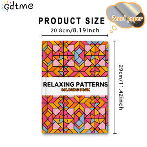 RELAXING PATTERNS Coloring Book for Adult Relieve Stress Kill Time DIY Painting Drawing Art Activity Book Perfect Gift