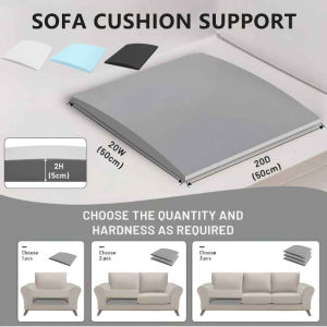 Couch Cushion Support For Sagging Seat High-Density Foam Non-Slip Sponge Pad Filling Sofa Cushion Support Curve Seat Repairing