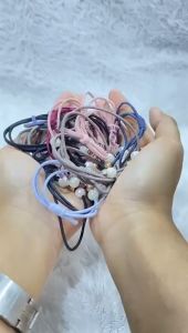 Gratis Ongkir -  Ikat Rambut Mutiara Fashion Korea / Kuciran Rambut Korea / Ikat Rambut Karet