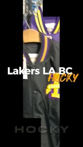 HOCKY Jaket Varsity Los Angeles Lakers Series Full Bordir Baseball Casual Vintage Taslan Premium