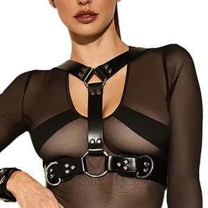 Women Fashion PU Leather Harness Belt Adjustable Punk Rock Gothic Harness Street Style Exotic Clothing Accessories