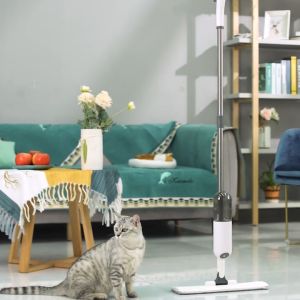 MICROFIBER CLOTH EASY WATER SPRAY MOP WET DRY 360º FLOOR MOP WITH TANK MOP CLEANER