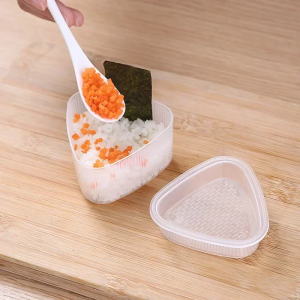 Transparent Plastic Onigiri Mold Set  Japanese-style Onigiri and Sushi Mold Set  Sushi Cartoon-themed Onigiri Molds For Children
