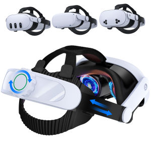 BEBONCOOL 8000mAh MV1000 Head Strap For Meta Quest 3S/Quest 3/Quest 2 Battery Head Strap Compatible for Oculus Head Strap