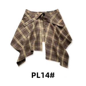 JIFANPAUL | Retro Plaid Jazz Dance Belt Women Irregular Design