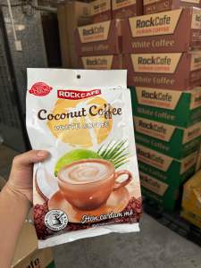 Cà Phê SẦU RIÊNG Rockcafe Túi 30 gói x 20 g - Rock cafe Vị Sầu Riêng Mẫu Mới - White Coffee Ruvask