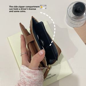 Large Capacity Short Wallet Womens Multi-Function Card Holder Simple Design Coin Purse Multiple Card Slots Money Clip