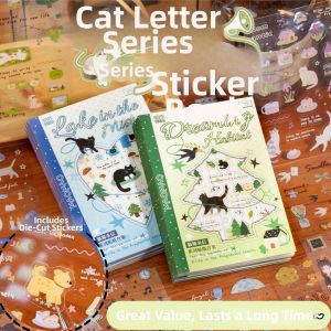 Yuxian | Cute Hand-drawn Cartoon Cats Stickers for DIY Decorations