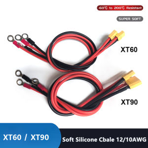 XT90/XT60 Male Female Conversion Plug Parallel Battery Connector With 12awg 10AWG Silicone Wire for RC Battery Motor
