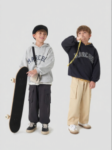 Marc&Janie | Vibrant Campus Style Hooded Sports Sweatshirt