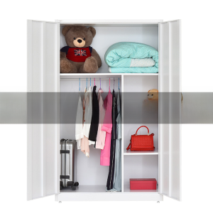 Iron Wardrobe For Home Sliding Door Bedroom Balcony Locker Kids Cartoon Simple Storage Wardrobe with Lock
