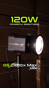 GS LitBox Max Mini 120w Mini COB LED Studio Light for Live Stream and Content Creation