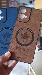 Case Maple Magnetic For Motorola Moto G45 5G Softcase Leather Magsafe