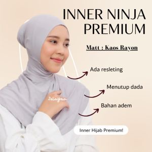 Ciput ninja resleting inner hijab antem rayon premium