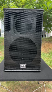 ตู้ลำโพงRCF 12นิ้ว (ตู้เปล่า) ใส่แหลมจรวจ888กับปากแตร8*8นิ้ว ไม้ปาติเกิ้ล หนา12มิล ตะแกรงเหล็ก เบ้าเสียบขาตั้ง เพลทสเปคอน ลูกยางรองกันลื่น ตัดงานด้วยเครื่องCNC