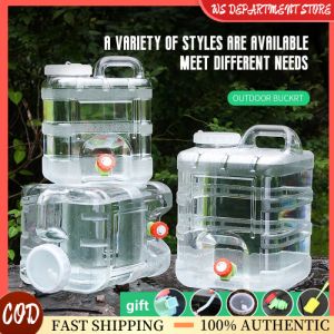 5L/10L/15L Portable Food-Grade Water Container with Faucet for Camping Picnic Driving