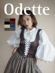 ODETTE Vest Tali Wanita Vintage aesthetic|Anuratu store official