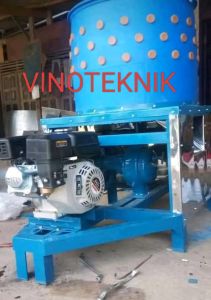 MESIN CABUT BULU AYAM GARDAN MOBIL TUTUP ( SIAP PAKAI DEASEL BENSIN 6.5PK/DINAMO 3/4PK)