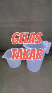 ALAT DAPUR SERBAGUNA GELAS TAKAR UKUR 500 CC WARNA PUTIH PENAKAR AIR MULTIFUNGSI/BERBAHAN PLASTIK TEBAL