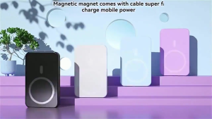 CCC Certificate Authentic 20000 mAh Magnet Wireless Powerbank/66W PD Fast Charging Power Bank/Built-in Type-c and Iphone Cable