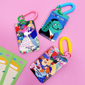 Original Illustration Card Holder Campus Lunch Card ID Access Control Card High Aesthetic Value Work ID Protective Cover