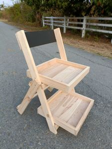 ชั้นวางของไม้สน ชั้นวางต้นไม้ ชั้นวางโชว์สินค้า ชั้นพับเก็บได้ ผลิตในไทย