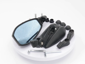 【Hot!BUY 1 FREE 1】Street King Side Mirror Carbon Fiber Alloy Design Anti Glare LTO Passed Suitable for all Motorcycles Universal Side Mirror V2 Street King Anti-glare Street King 360°Adjustable Blue Lens