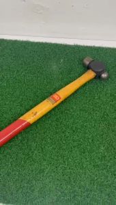 FACOM Steel ball-pein 202 1/2” hammer with hickory wood handle Over 40 years Made in France hammer antique hand tool