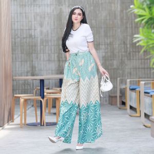 CELANA KULOT PANJANG BATIK WANITA TERBARU PINK PASTEL SERIES