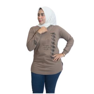 Kaos Wanita Lengan Panjang // Baju Kaos Wanita Dinarry