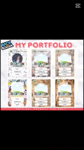 Customize Portfolio Front Cover - A4 Sticker Paper