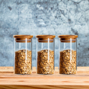 CRISTALGLASS | Sealable Transparent Glass Storage Jar for Kitchen Food