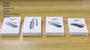 Type C to Hdmi-Compatible Adapter USB C Hub Docking Station for Macbook Air iPad M2 M1 - USB 3.0 HUB with Ethernet Port