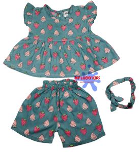 1-4 TAHUN SETELAN ANAK PEREMPUAN ARABELLA ONE SET ANAK RAYON FREE HEADBAND